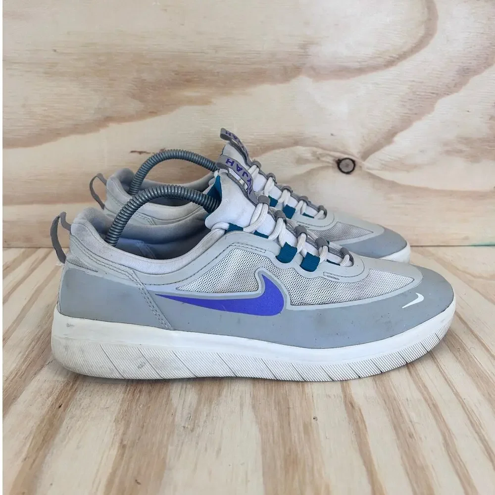 Nike - SB Nyjah Free 2 - Sneakers - Gray - Men's - 9.5 - BV2078-008